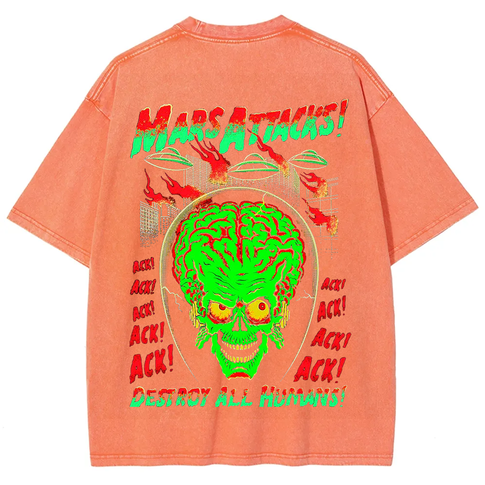 Unisex Vintage Washed Mars Attacks T-Shirt