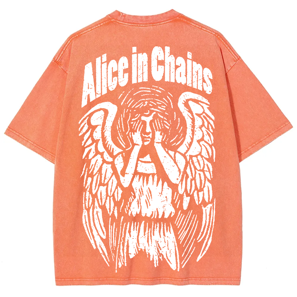 Unisex Vintage Washed Alice In Chains T-Shirt