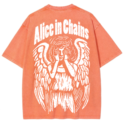 Unisex Vintage Washed Alice In Chains T-Shirt
