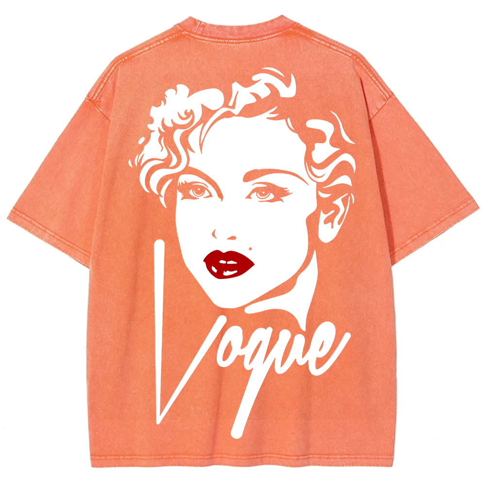  Vintage Washed Madonna Vogue Cover  T-Shirt
