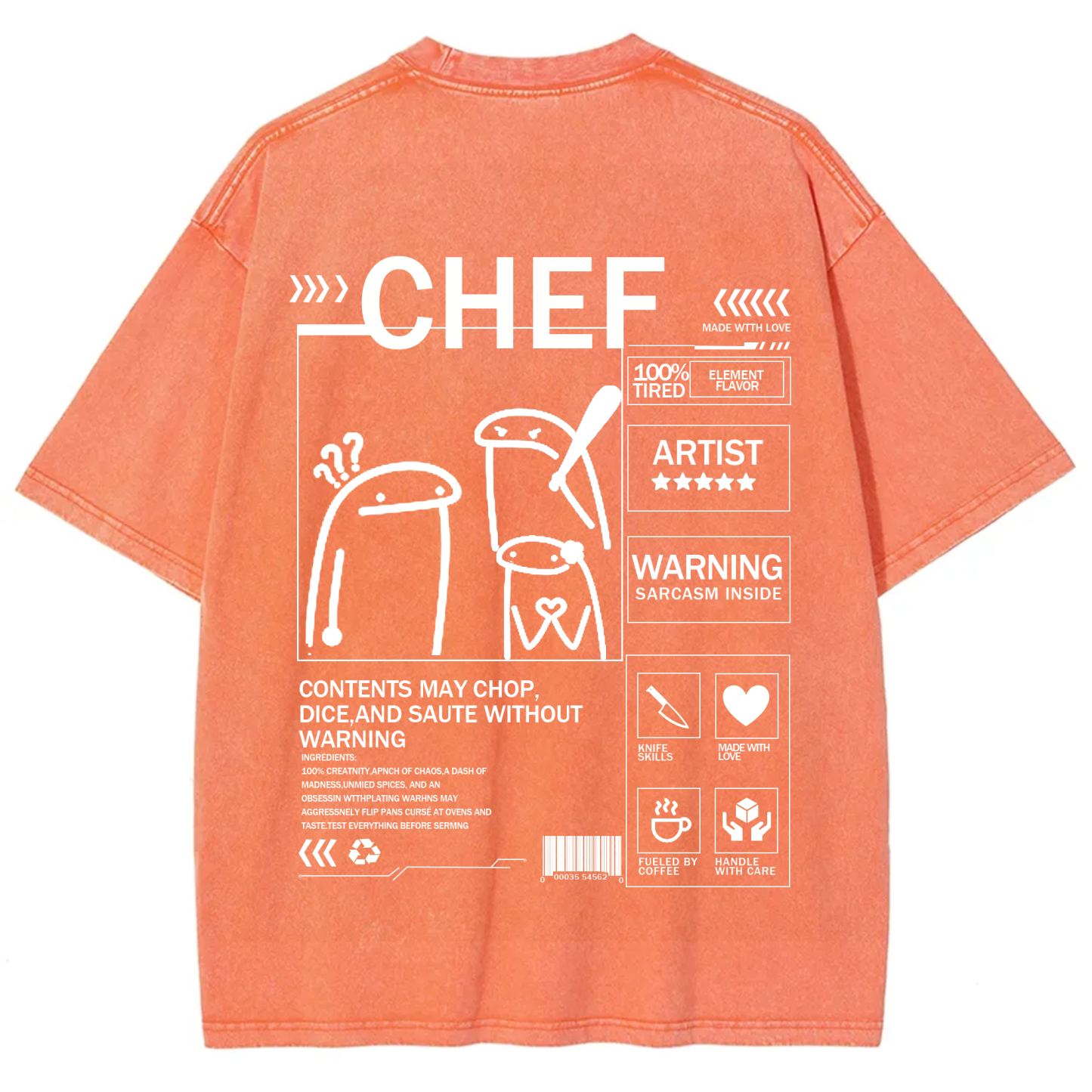 Chef Solid Color Unisex T-shirt