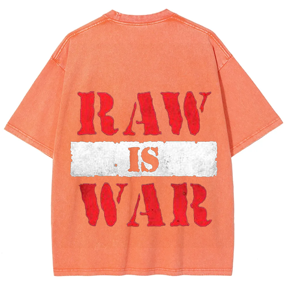Wrestling WWE Raw Vintage Washed T-Shirt