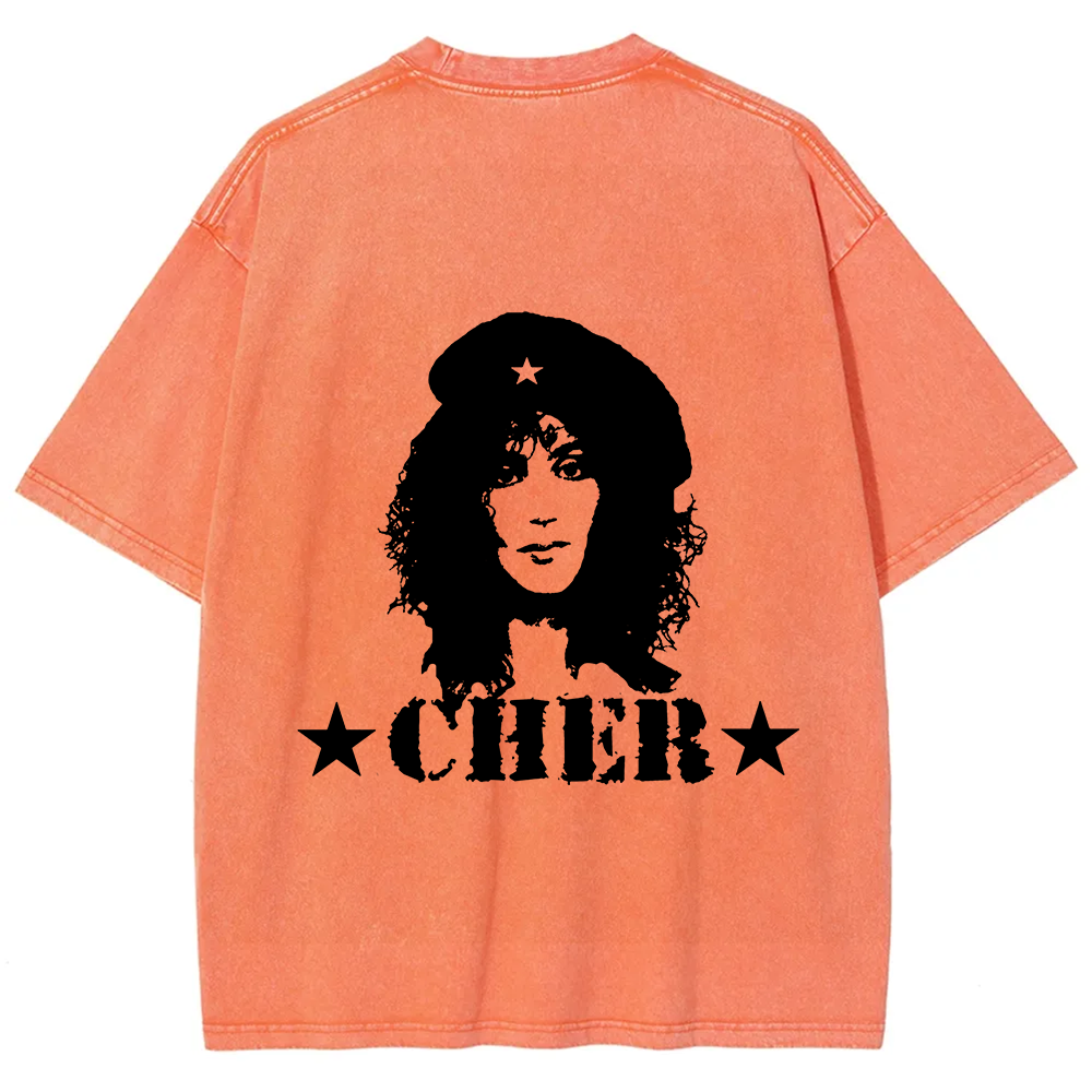 Cher Singer Vintage Washed T-Shirt