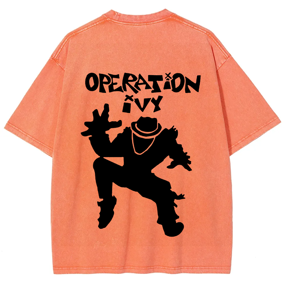 Unisex Vintage Washed Operation Ivy Band T-Shirt