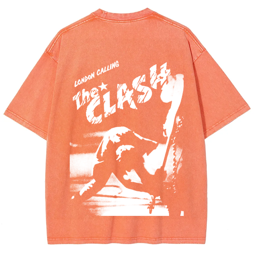Vintage Washed The Clash Punk Band T-Shirt