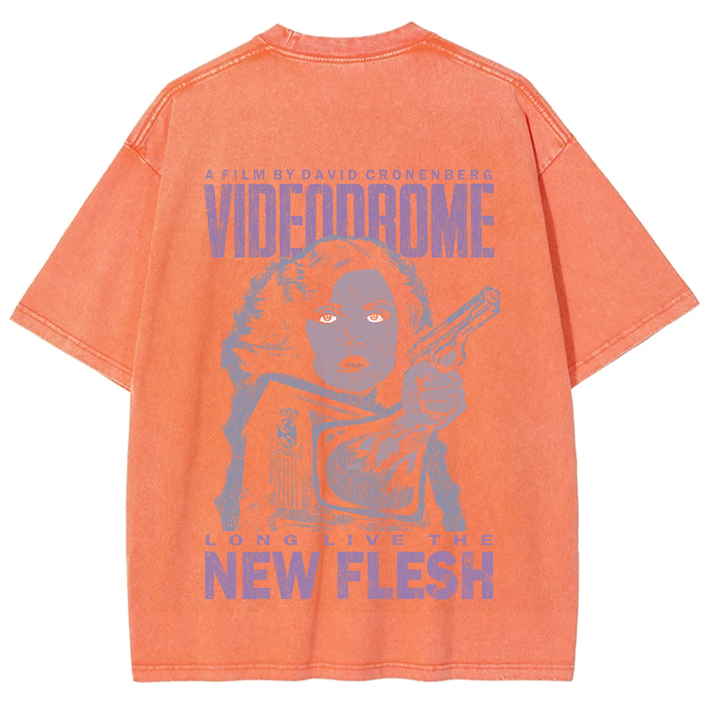 Unisex Vintage Washed Videodrome T-Shirt