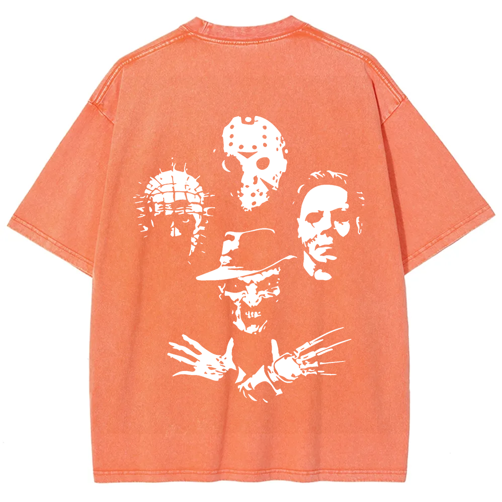 ?Horror Film t-Shirt Halloween Freddie Jason Hellraiser Grunge Rock Retro Black