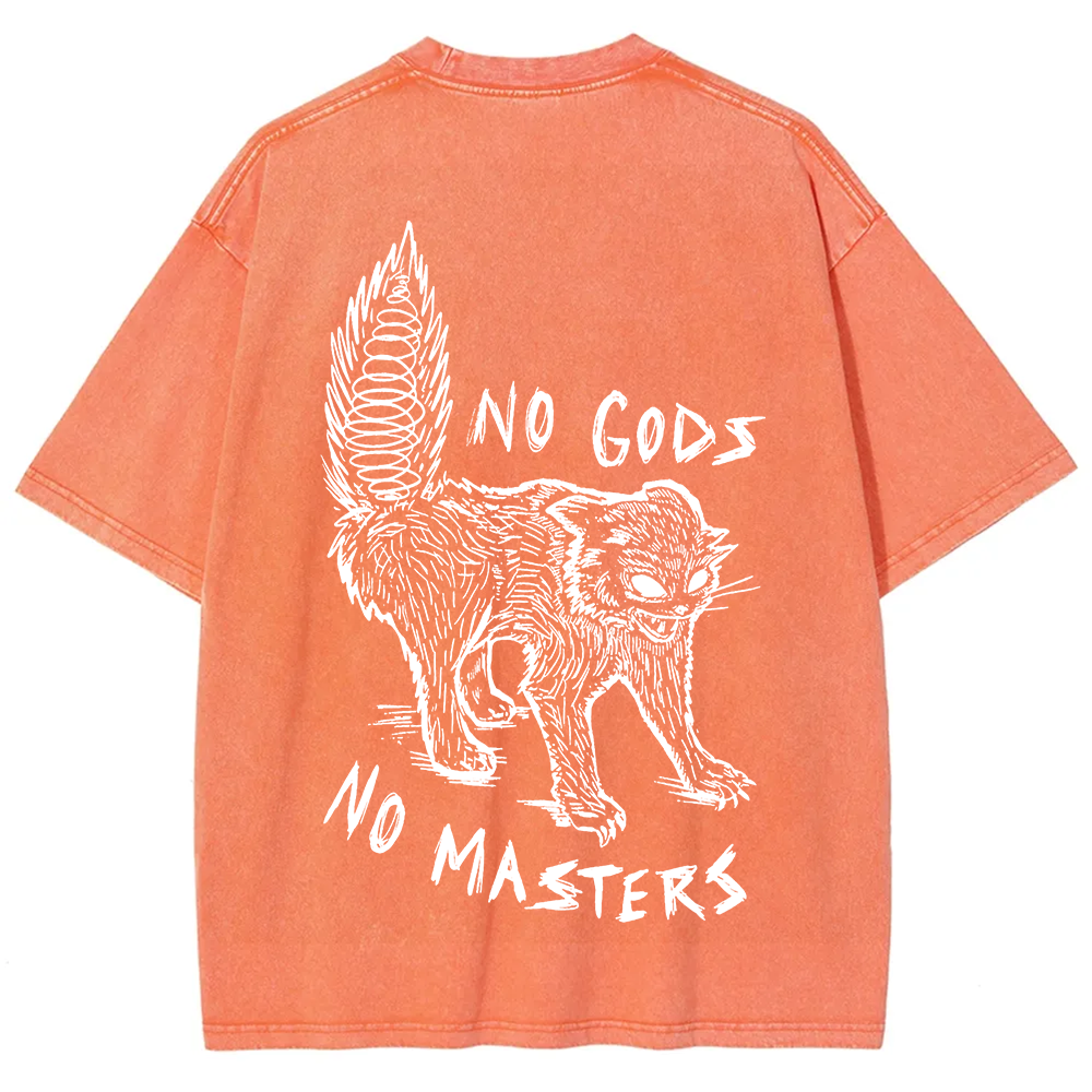 Unisex Vintage Washed No Gods No Masters t-Shirt