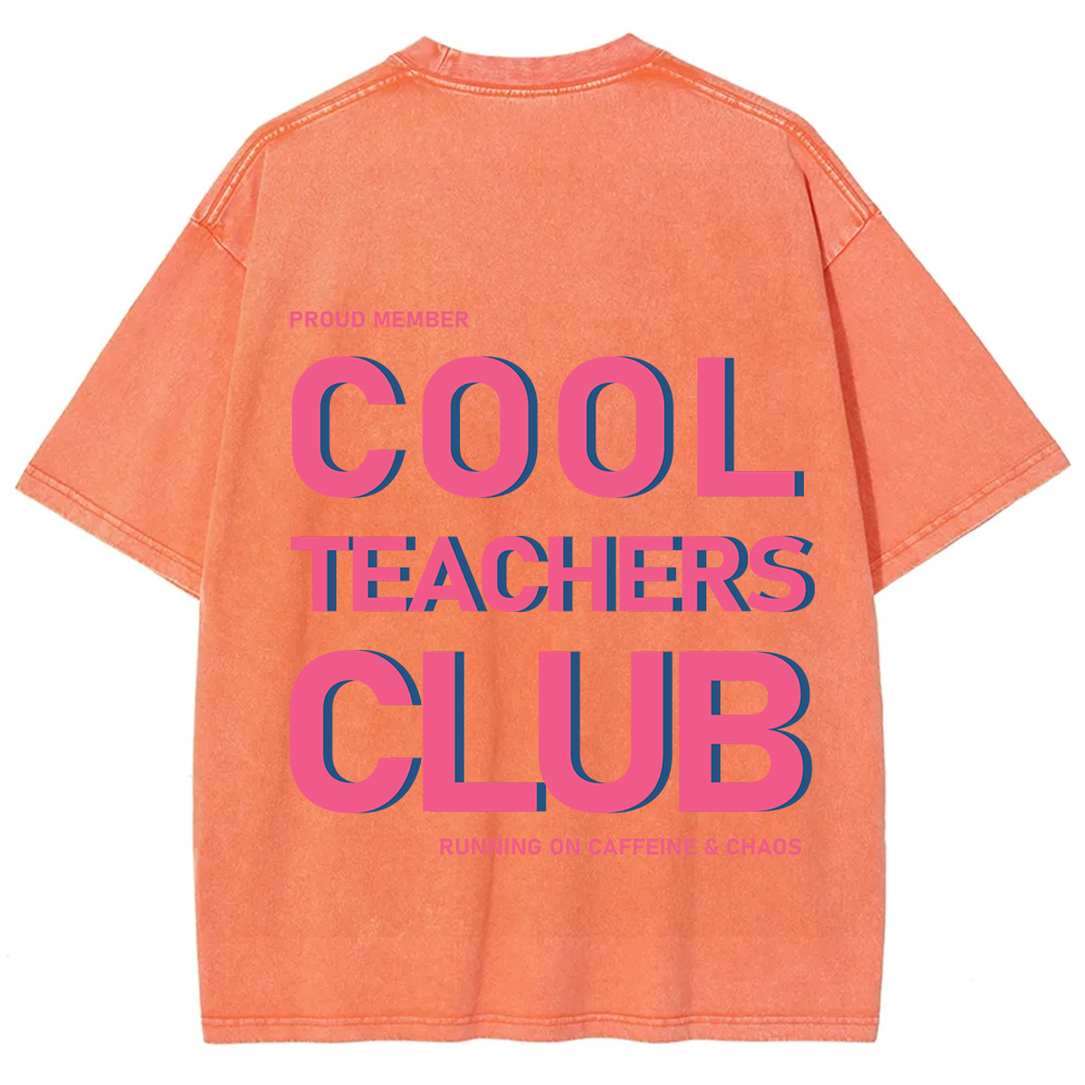 Cool Teachers Club Unisex Fit Washed T-Shirt?