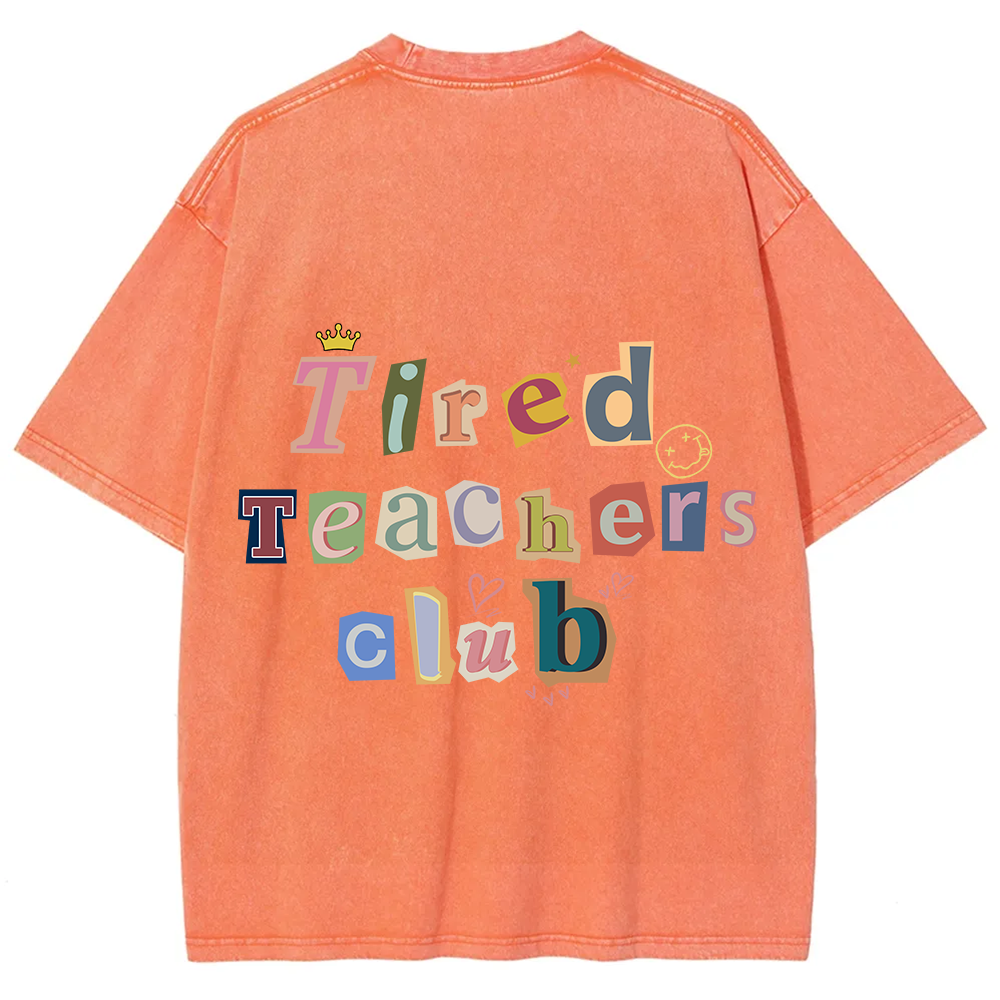 Tired Teachers Club Crop Tops?