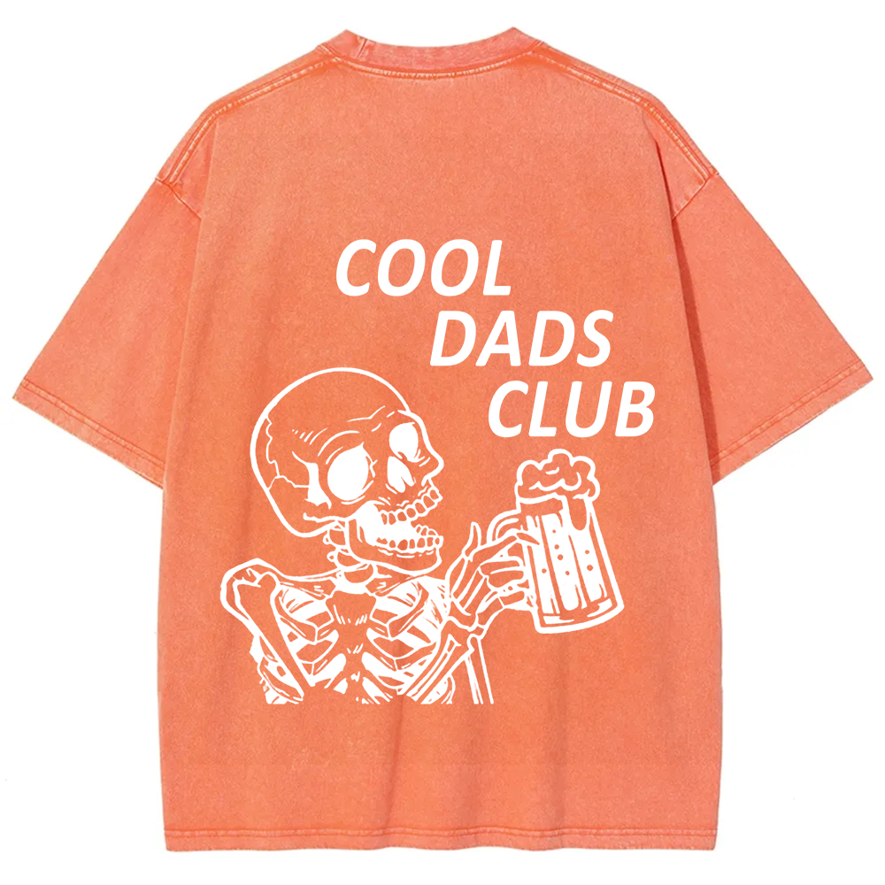 Cool Dads Club Unisex Fit Washed T-Shirt
