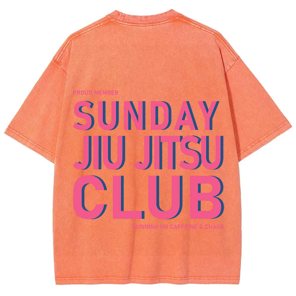 Sunday Jiu Jitsu Club Unisex Fit Washed T-Shirt