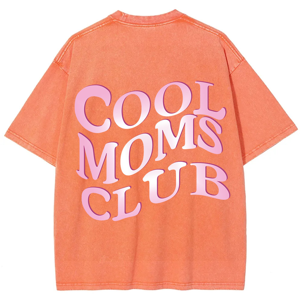 Cool Moms Club Snowflake Vintage Washed T-Shirt