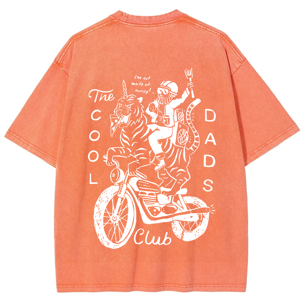 The Cool Dads Club Unisex Fit Washed T-Shirt