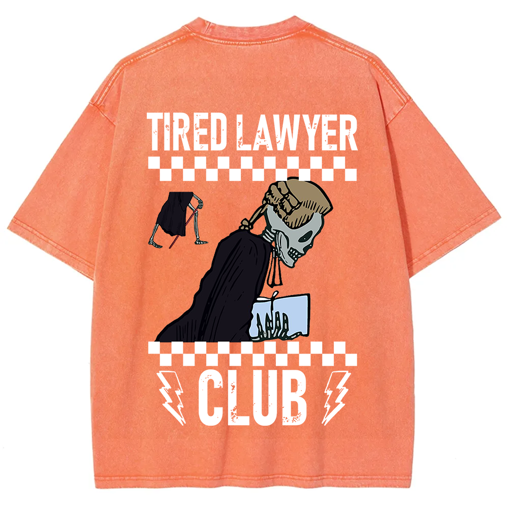 Tired Lawyer Club Unisex Fit Washed T-Shirt?