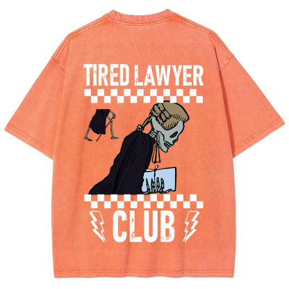 Tired Lawyer Club Unisex Fit Washed T-Shirt?