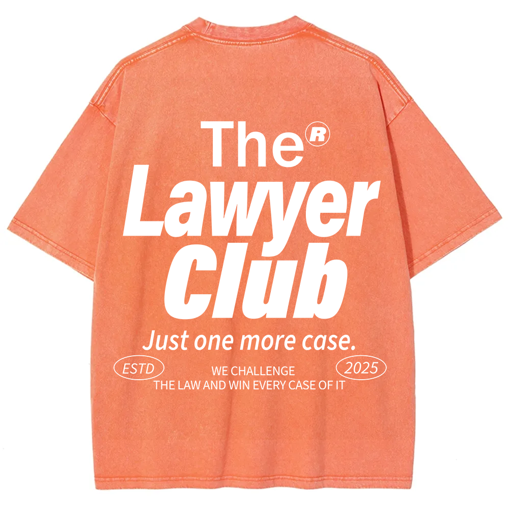 The Lawyer Club Unisex Fit Washed T-Shirt