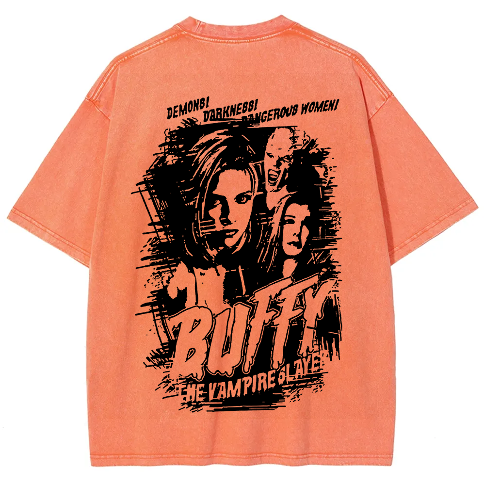 Buffy The Vampire Slayer TV Series Vintage Washed Washed t-Shirt