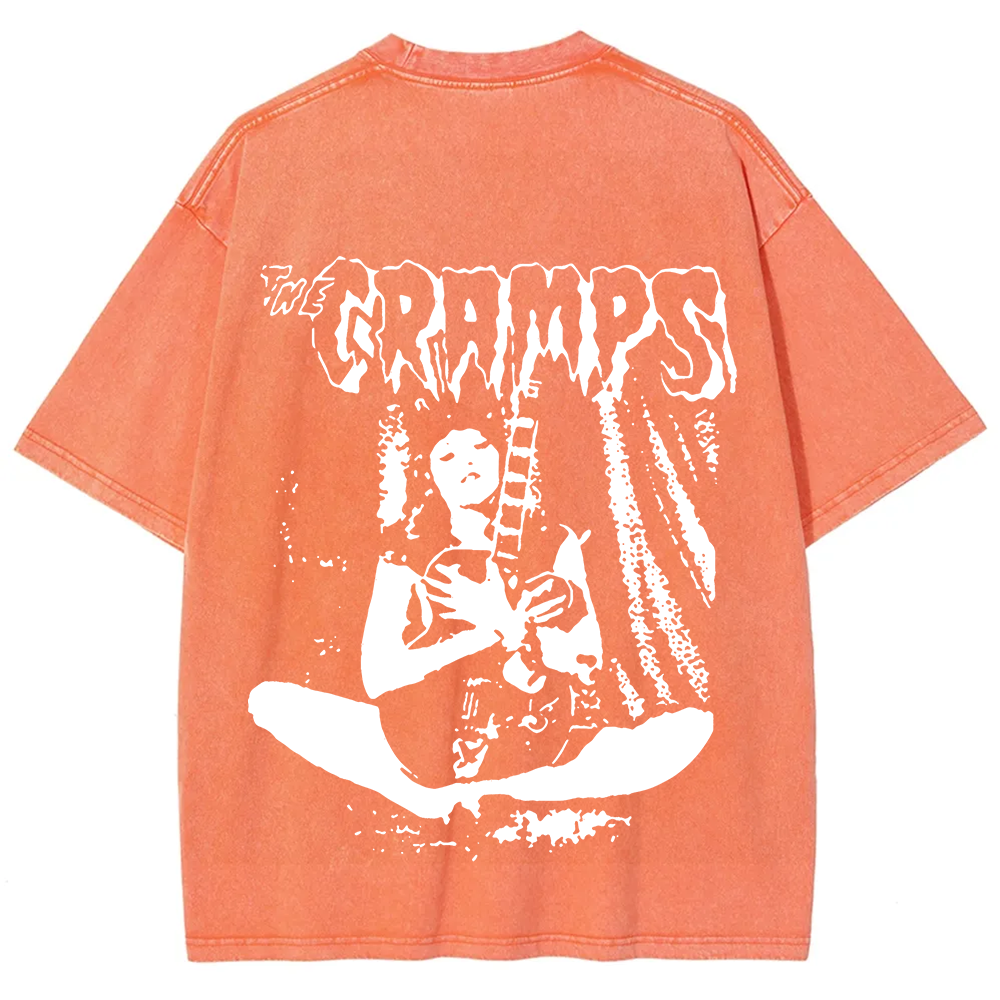 Unisex Vintage The Cramps Band Female guitarist t-Shirt