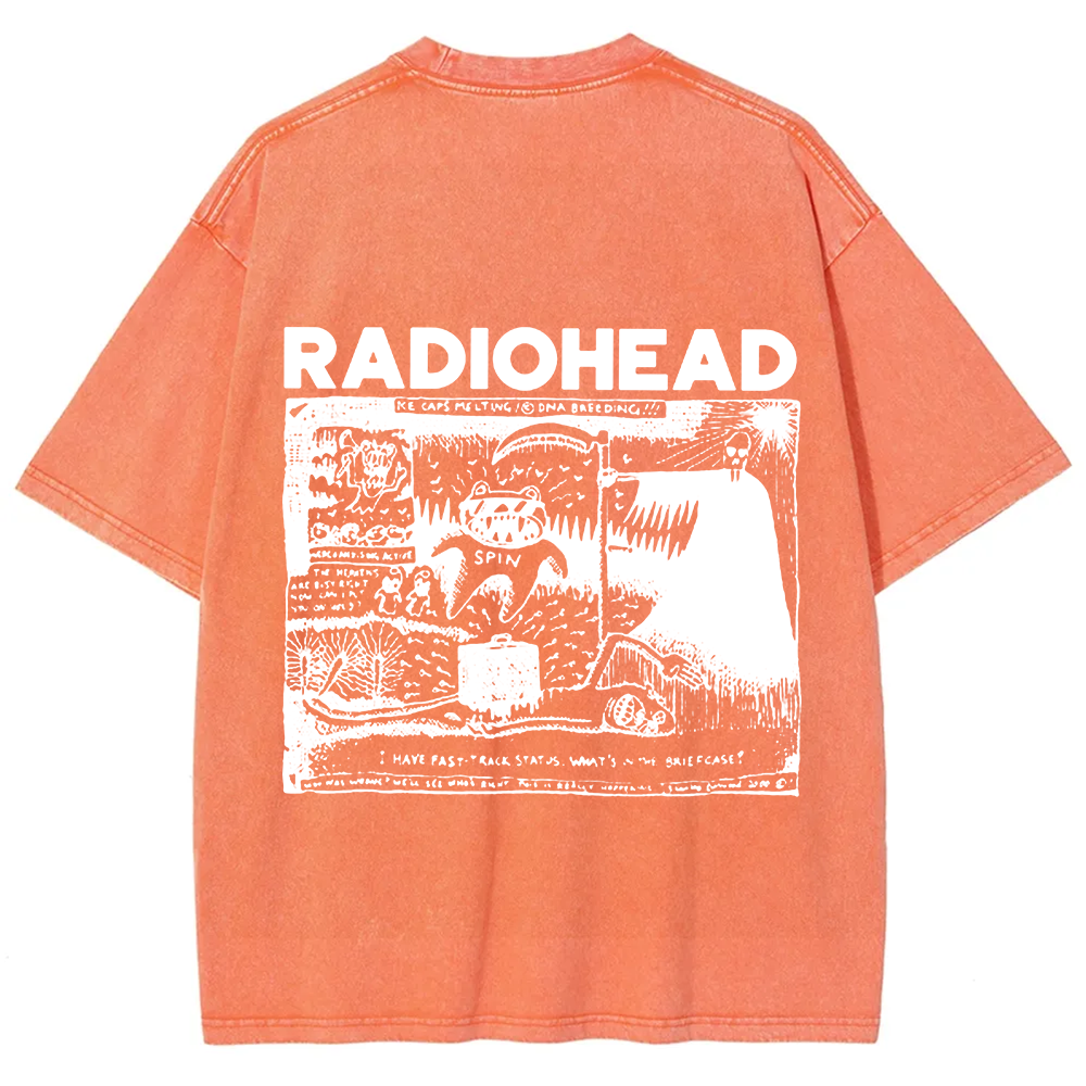 Unisex Cotton Radiohead Rock Band t-Shirt