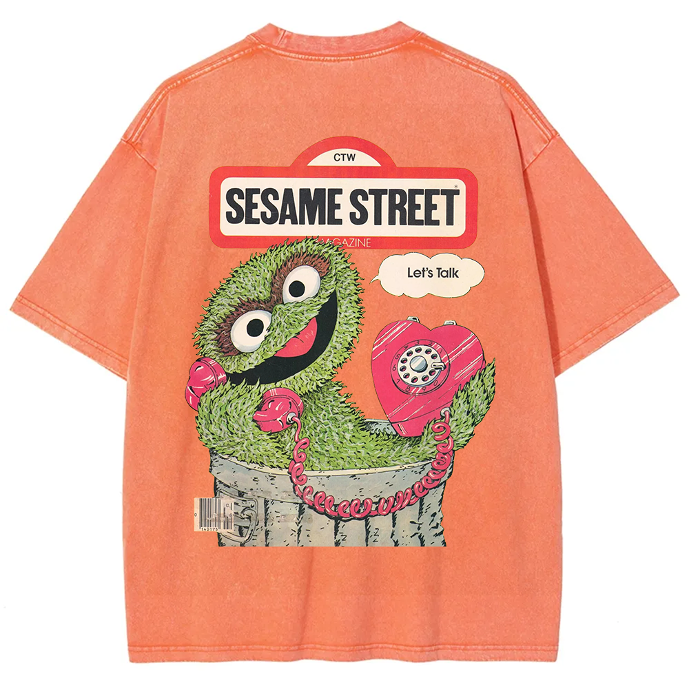 Ttalk Dirty Illustration Printed  t-Shirt