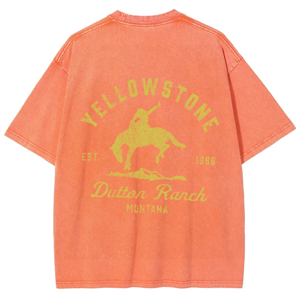 Unisex Vintage Washed Yellowstone Dutton Ranch t-Shirt