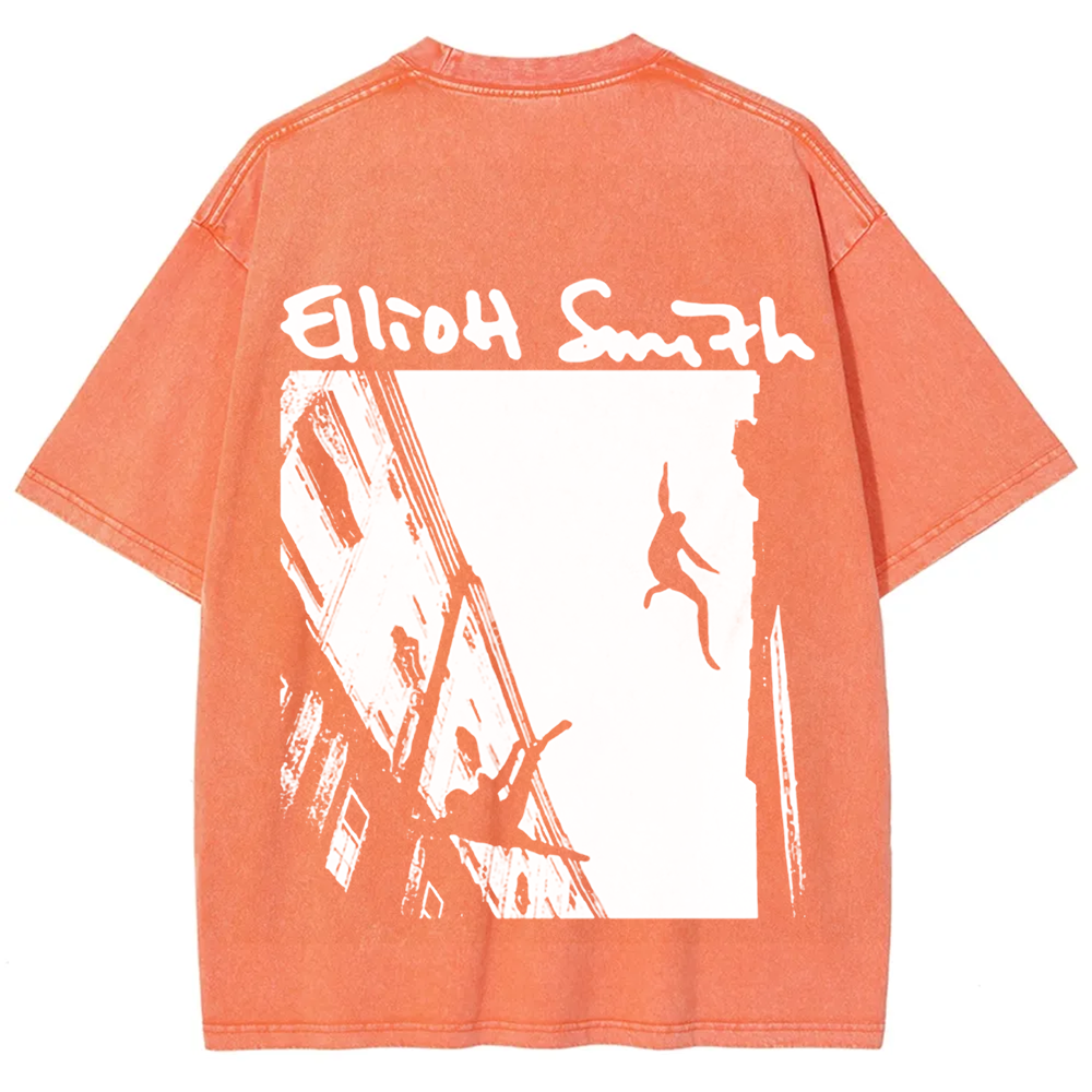 Unisex Washed Elliot Smith Singer t-Shirt