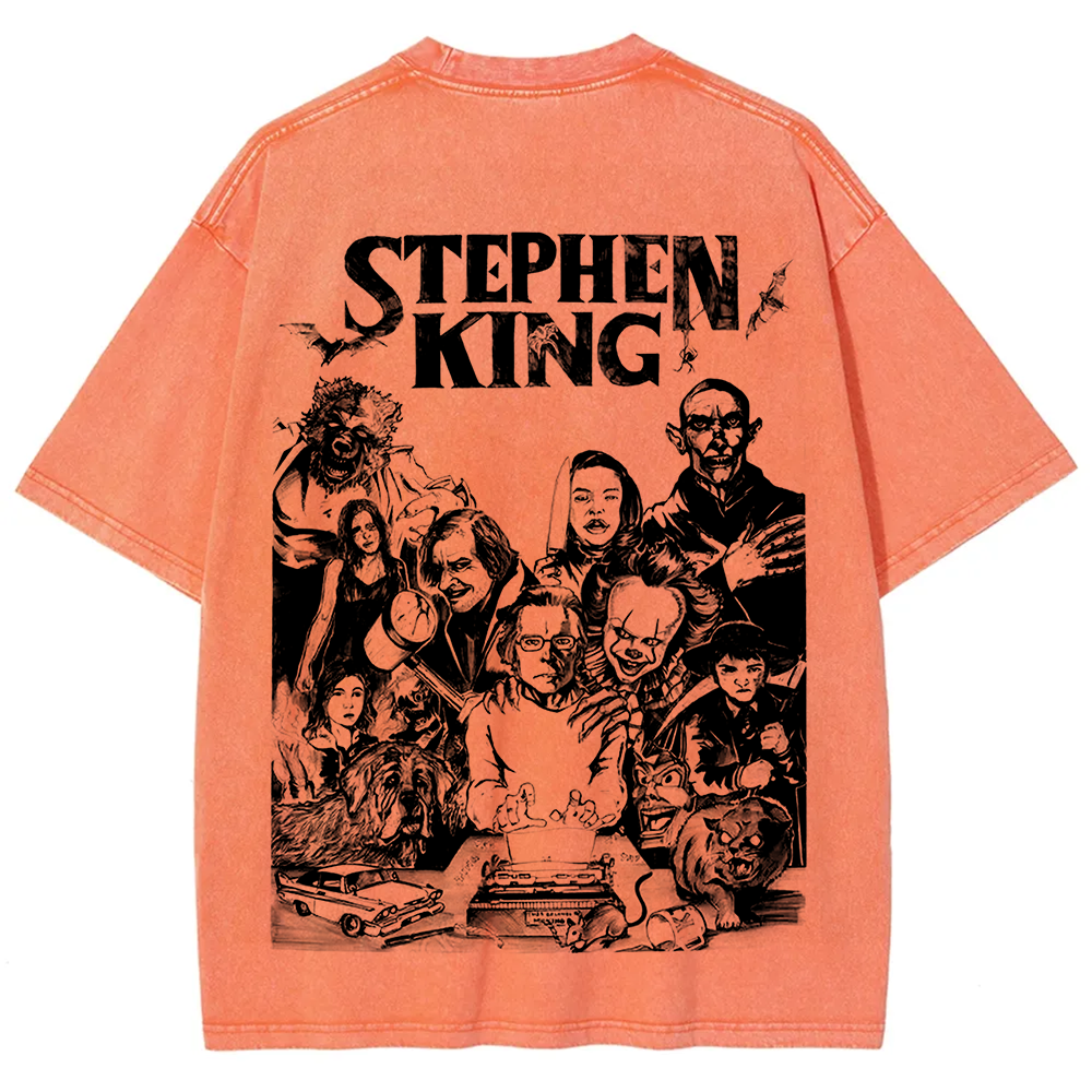 Unisex Casual Stephen King Celebrities Printed t-Shirt