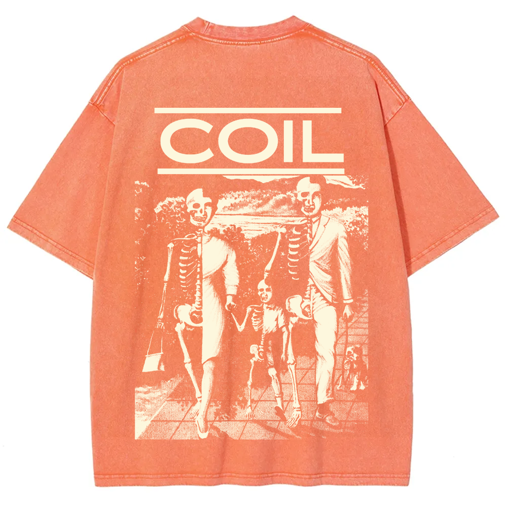 Unisex Washed Coil Band t-Shirt