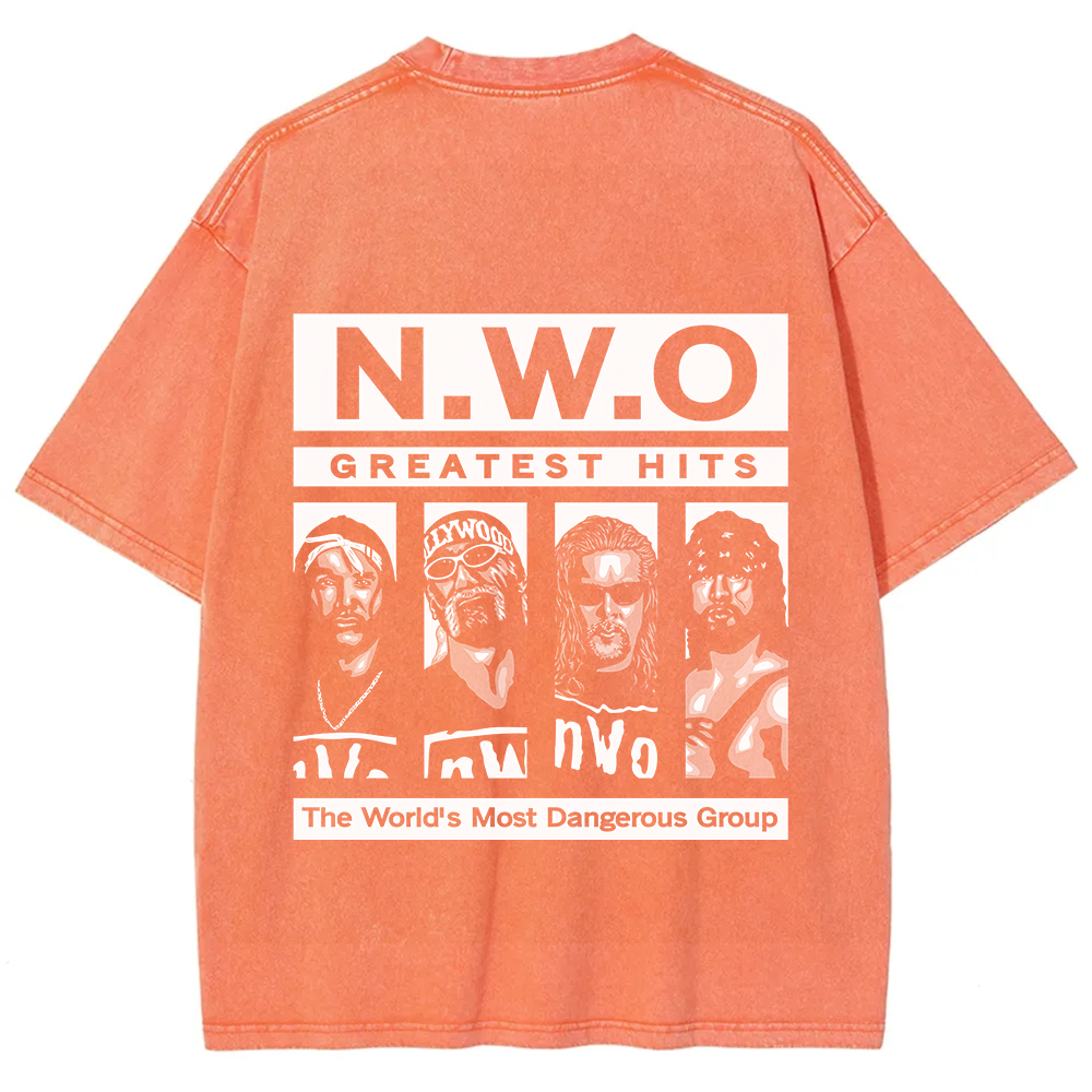 WCW NWO - Classic New World Order Washed t-Shirt
