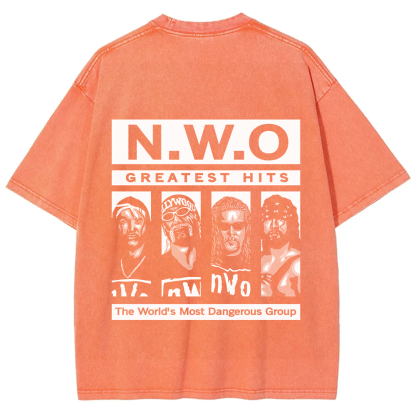 WCW NWO - Classic New World Order Washed t-Shirt