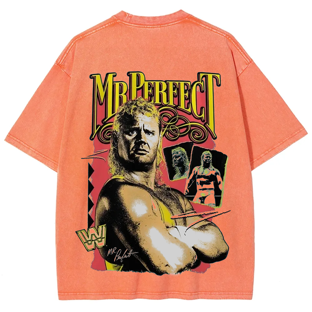 WWE Mr. Perfect Wrestling Casual Printed t-Shirt