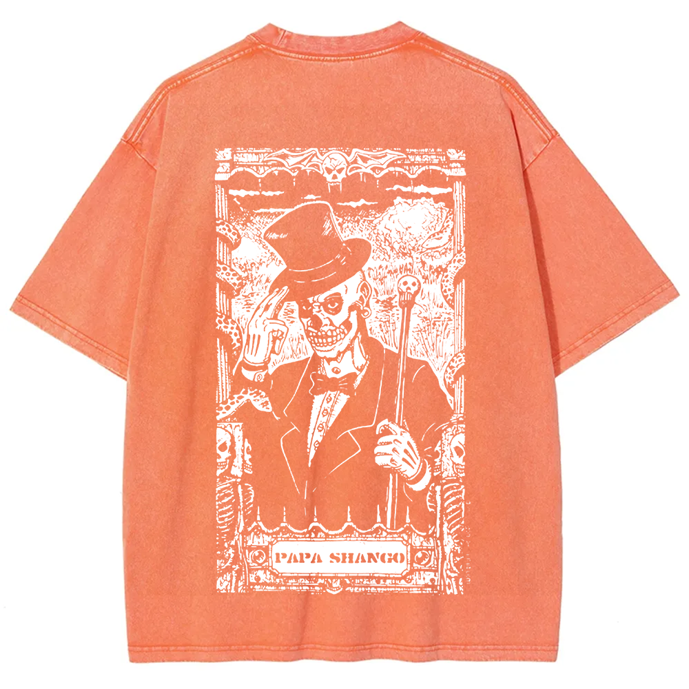 WWE Papa shango Washed  t-Shirt