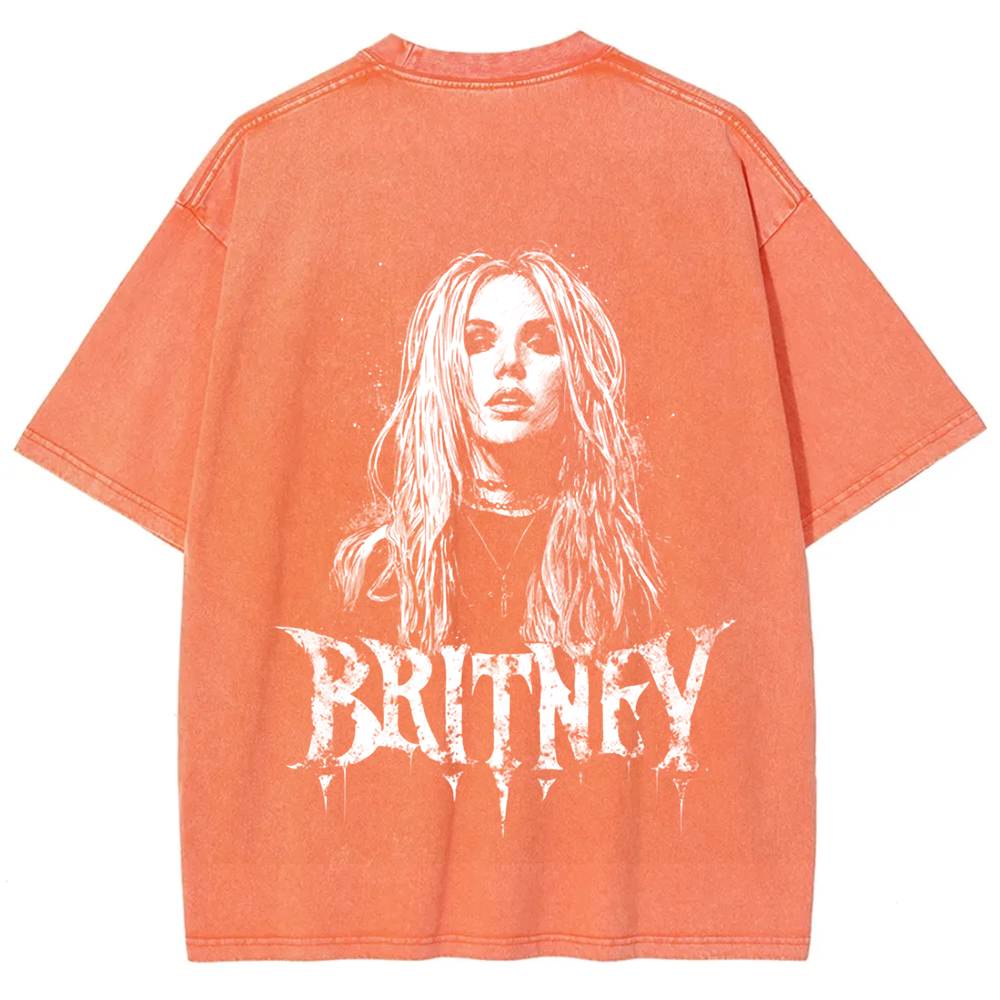Unisex Vintage Washed   Britney Singer t-Shirt