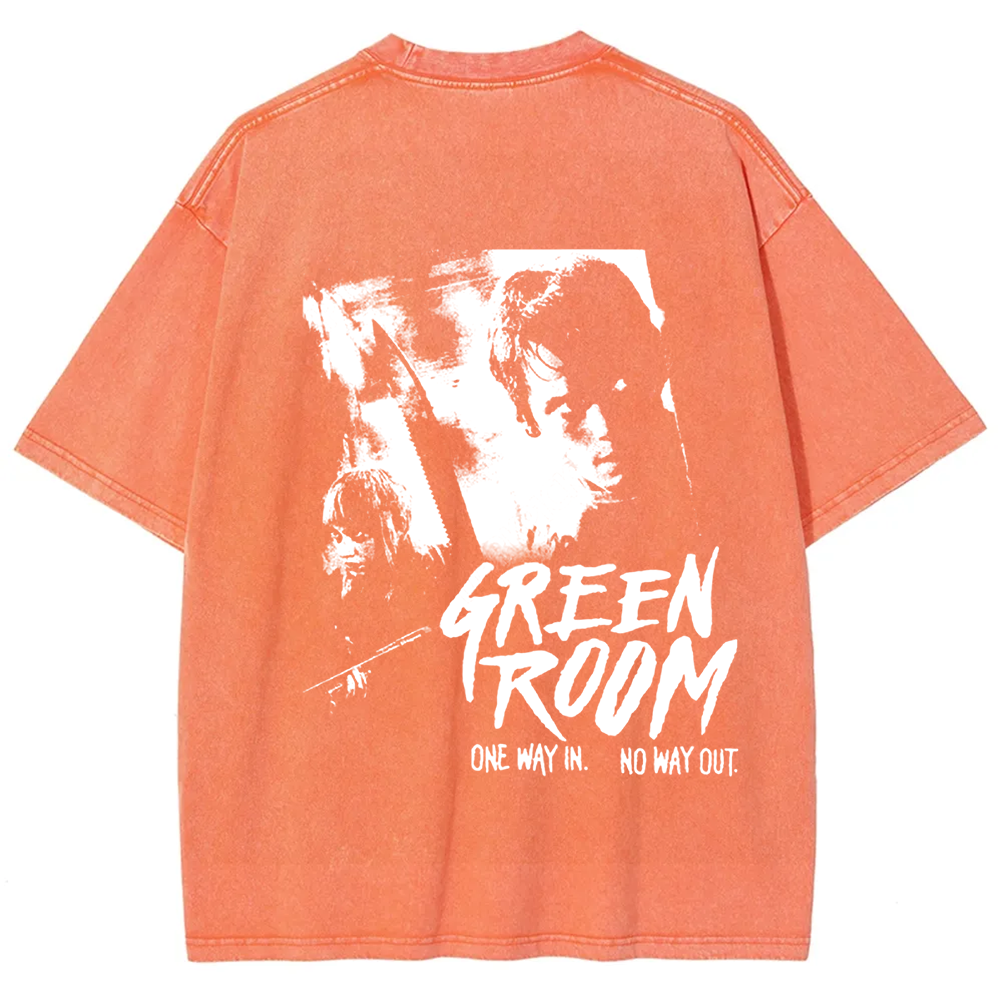 Unisex Vintage Washed  Green room horror movie 2015 t-Shirt