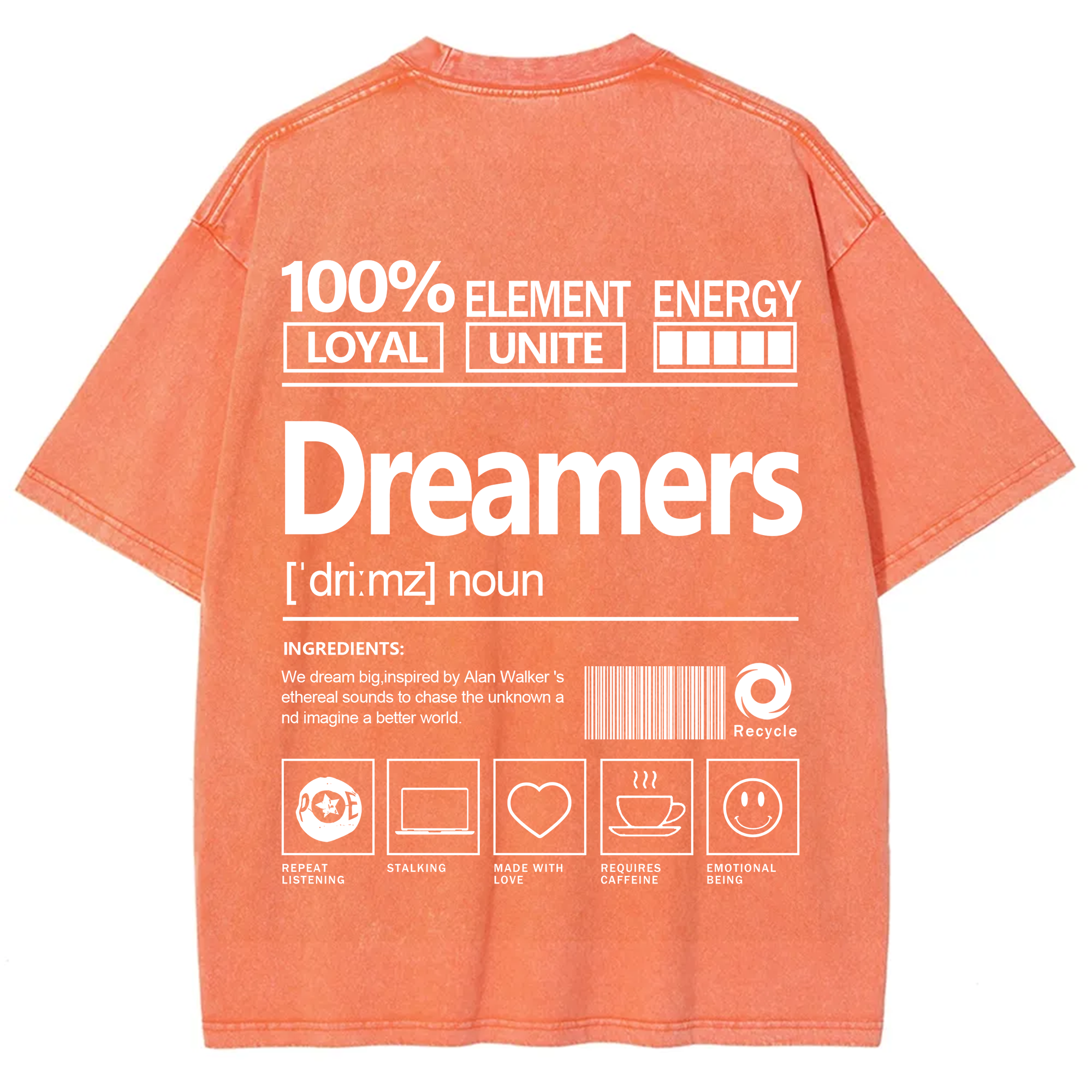 Dreamers  Unisex Fit Washed T-Shirt