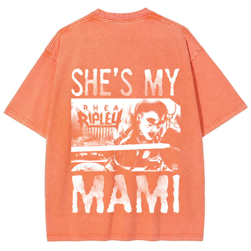 Unisex Vintage WWE Rhea Ripley "she is my mami " t-Shirt