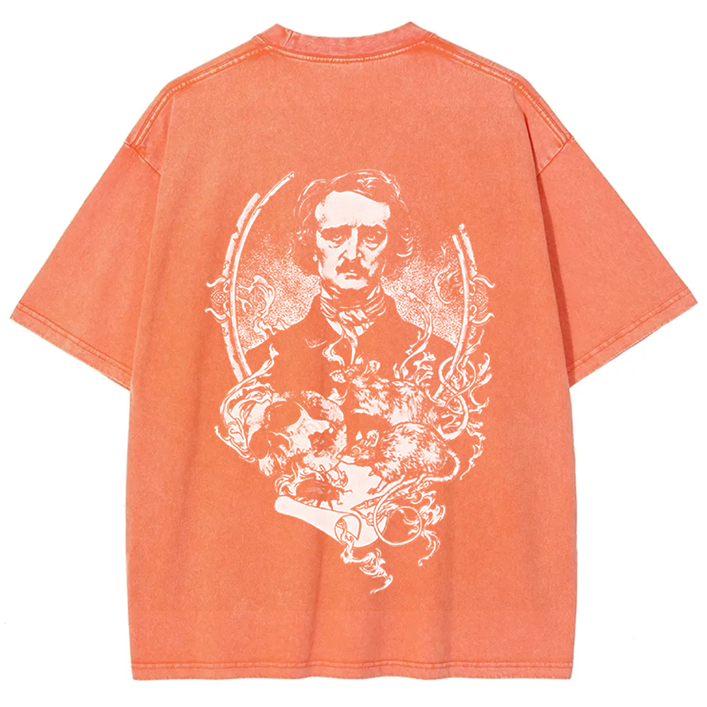 Unisex Vintage Funny Edgar Allan Poe Horror Writer t-Shirt