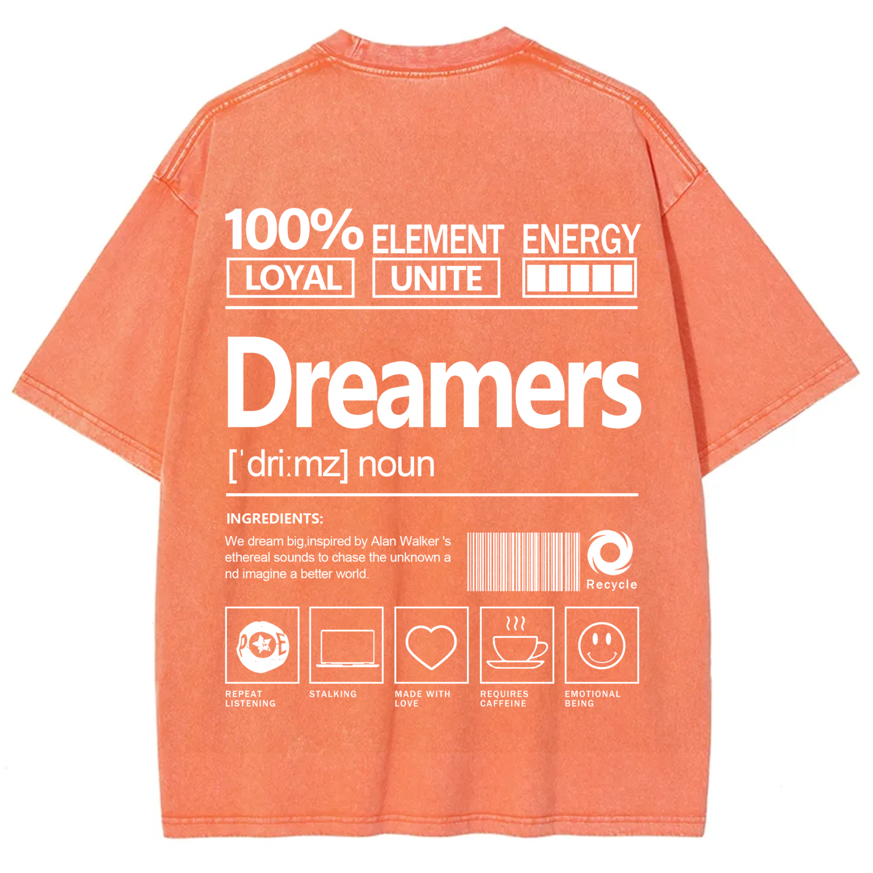 Dreamers  Unisex Fit Washed T-Shirt