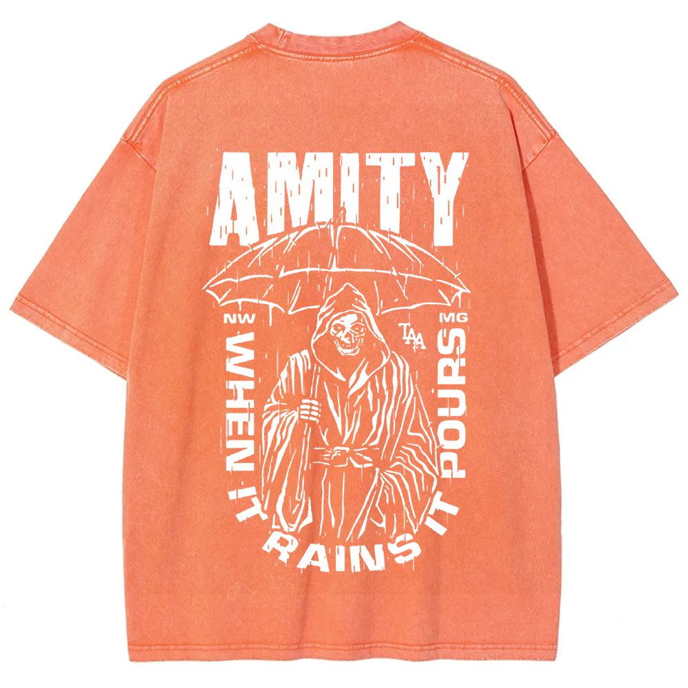 Unisex Vintage The Amity Affliction Band  t-Shirt