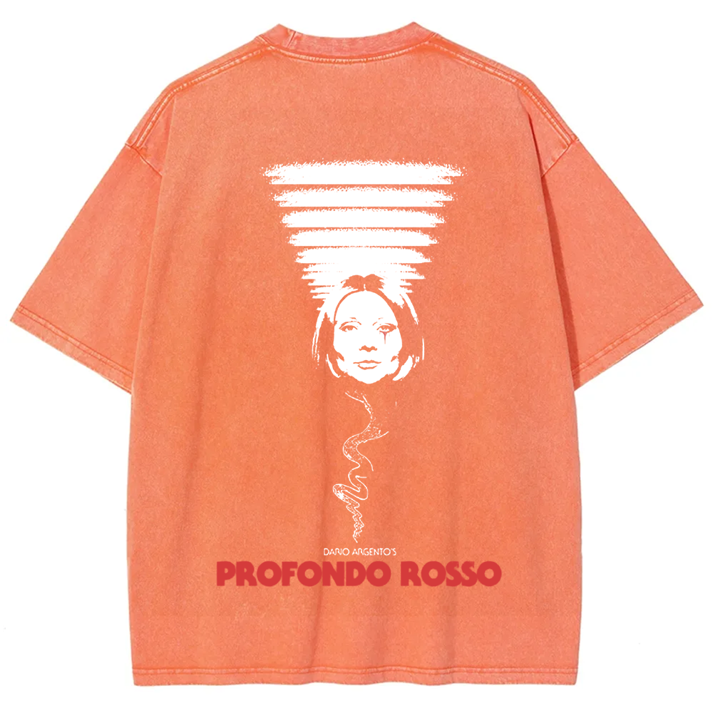 Unisex Vintage Deep Red Horror Movie t-Shirt