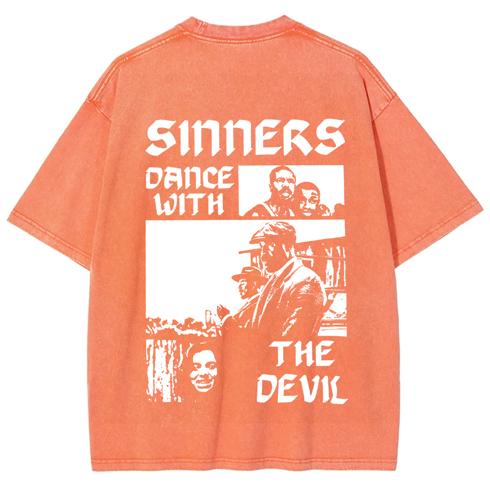 Unisex Vintage  Sinners Horror Movie t-Shirt