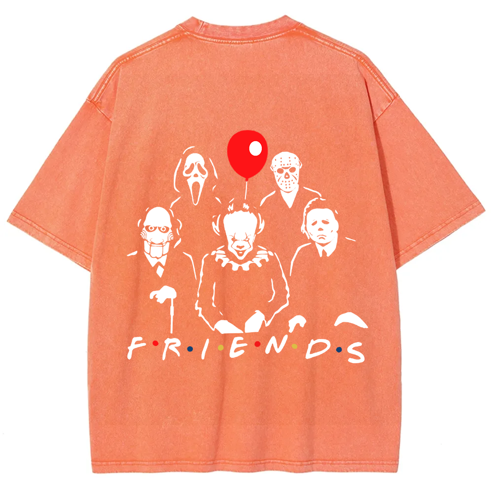 Unisex Vintage Friends Halloween SVG Horror Movie t-Shirt