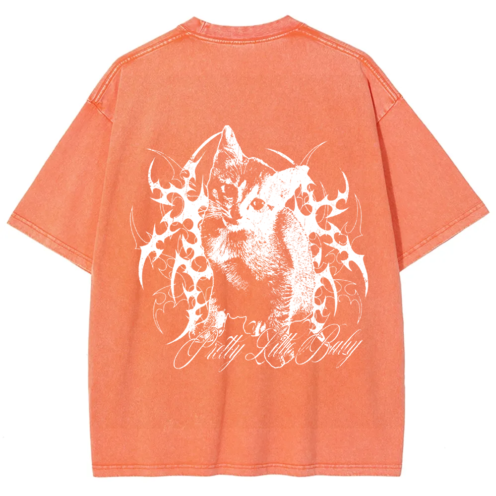 Unisex Vintage Pretty Little Cat t-Shirt