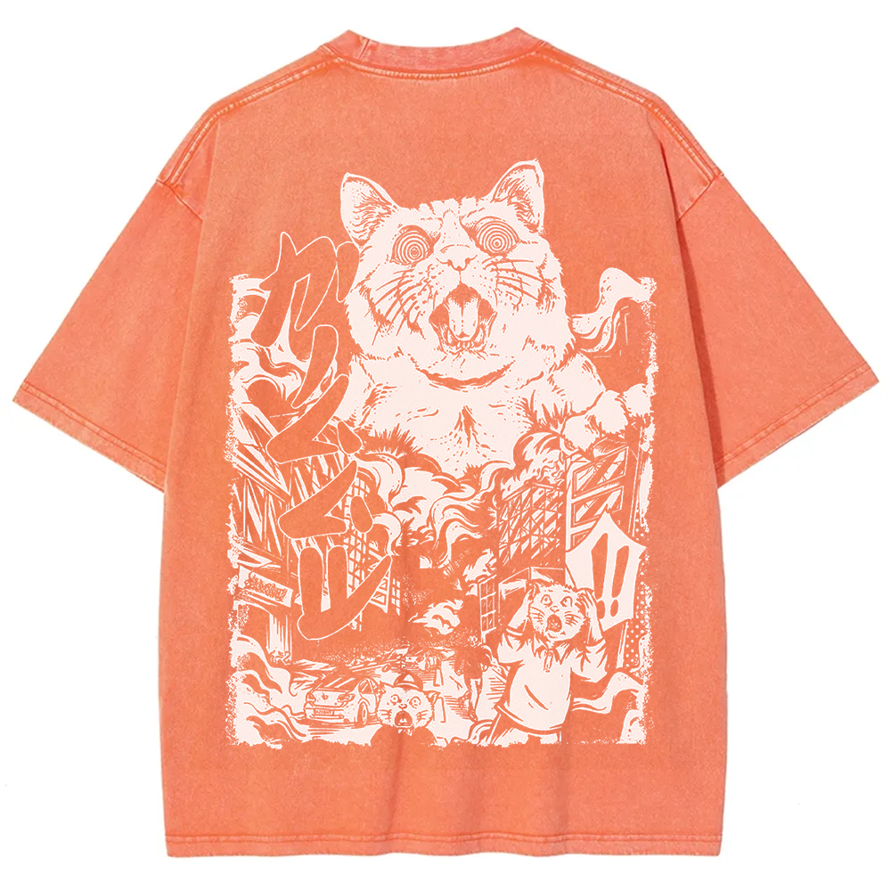 Unisex Vintage Monster Cat t-Shirt