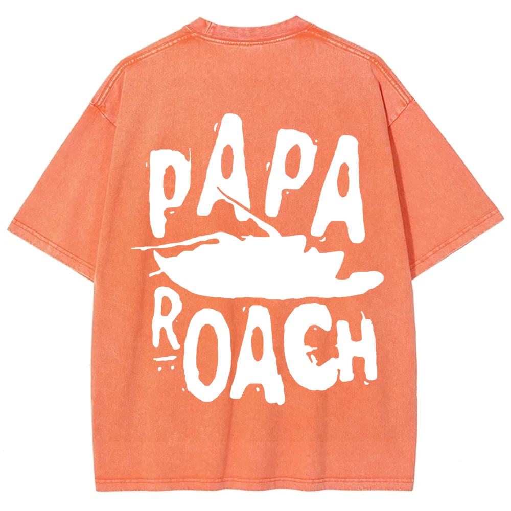 Unisex Vintage Papa Roach Rock Band t-Shirt