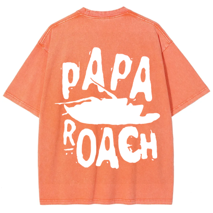 Unisex Vintage Papa Roach Rock Band t-Shirt