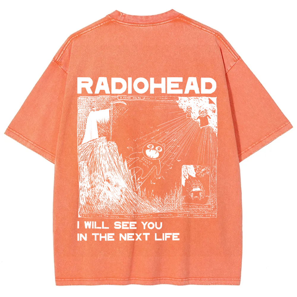 Unisex Vintage  Radiohead Band t-Shirt