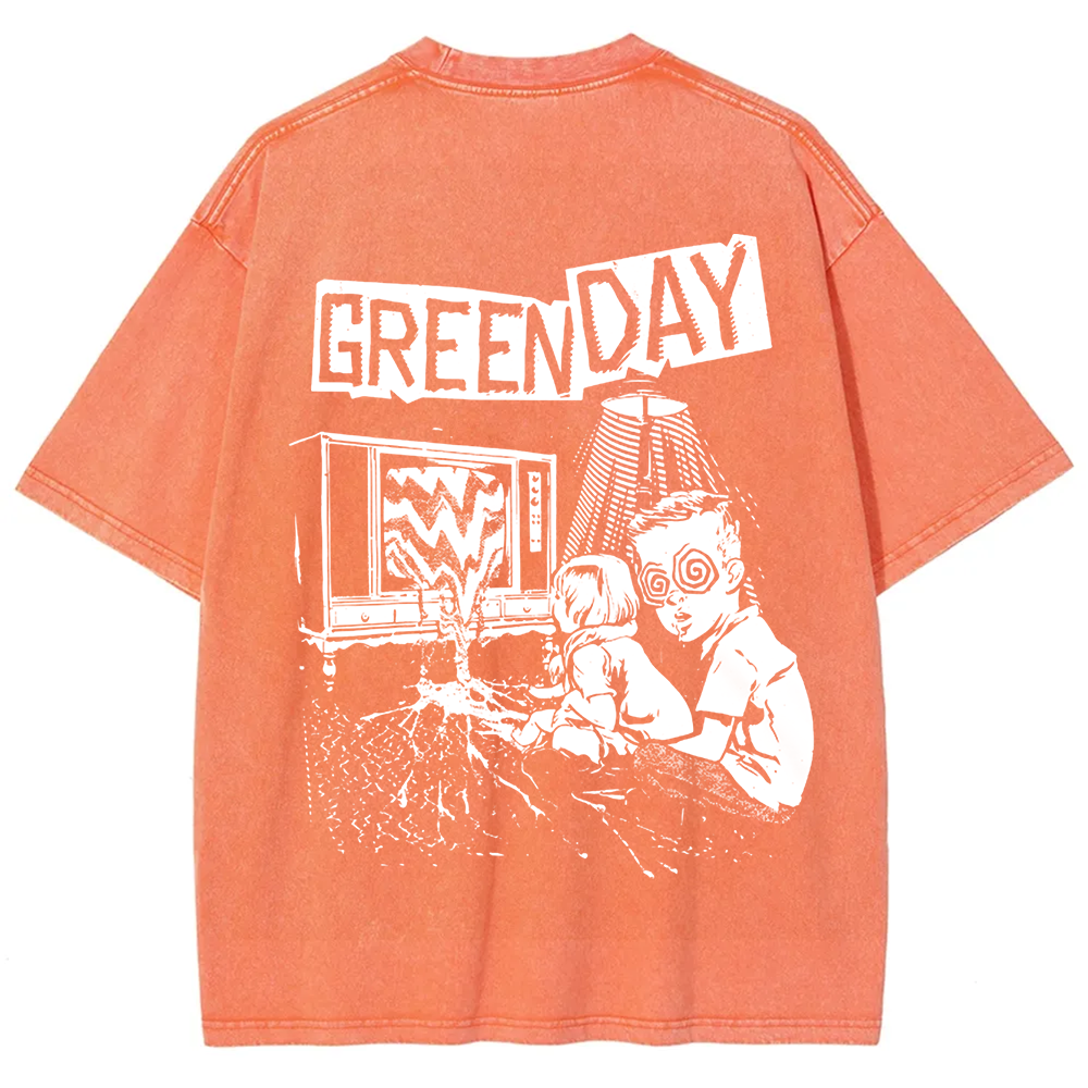 Unisex Vintage Green Day Band t-Shirt