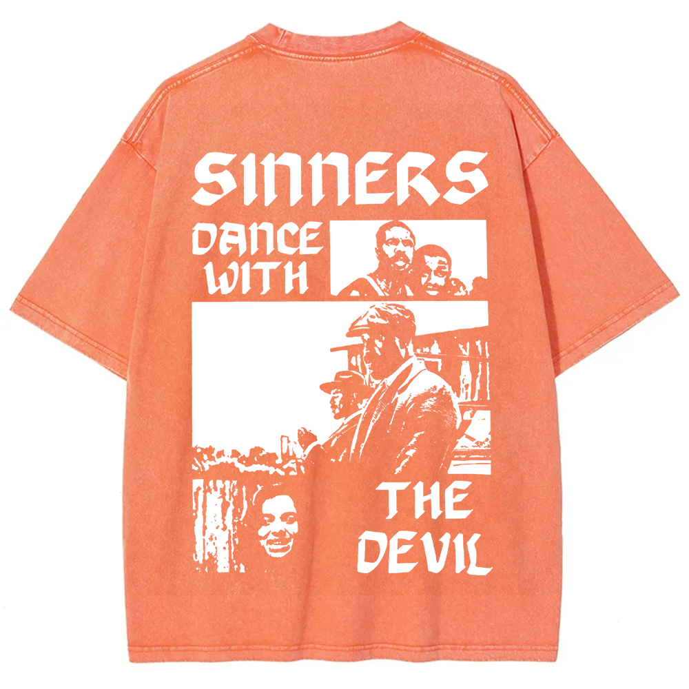 Unisex Vintage Sinners Horror Movie t-Shirt
